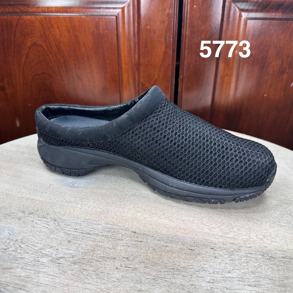 Merrell Encore Breeze Clogs Womens 7.5 Black Excellent Mesh Slip On J66414